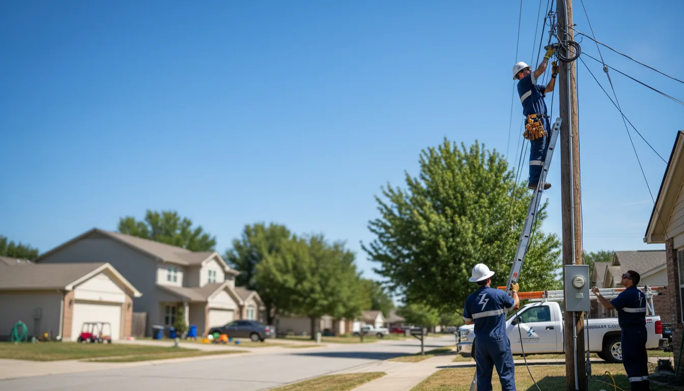 Residential electrician providing installation services in Sharon Springs, KS